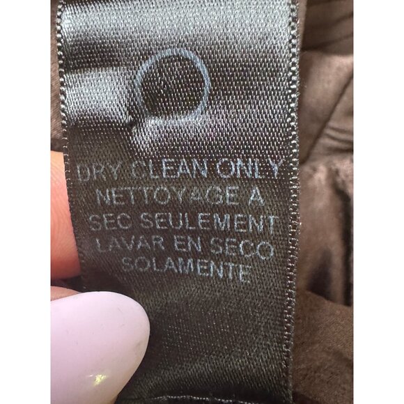 BCBG Paris Chocolate Brown Silk Chiffon Pleated Halter Maxi Dress Size 2 Elegant - Picture 10 of 12